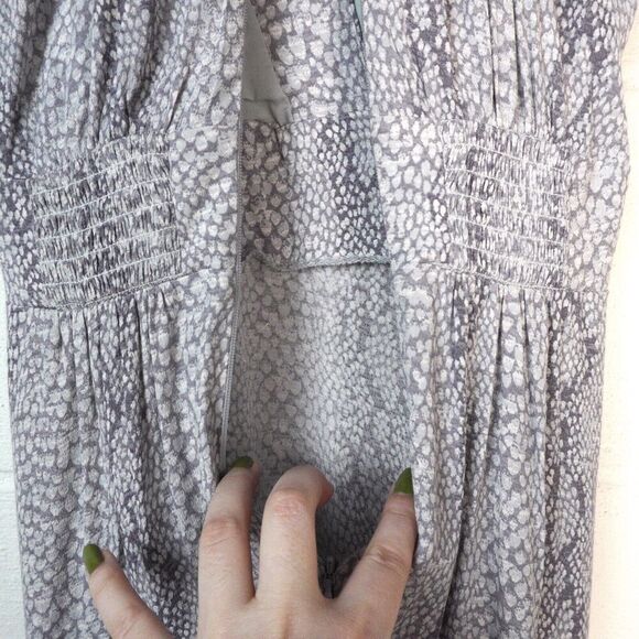 by Anthropologie‎ Marfa Maxi Dress Sz 0 EUC Snakeskin Summer Feminine Romantic - Picture 11 of 12